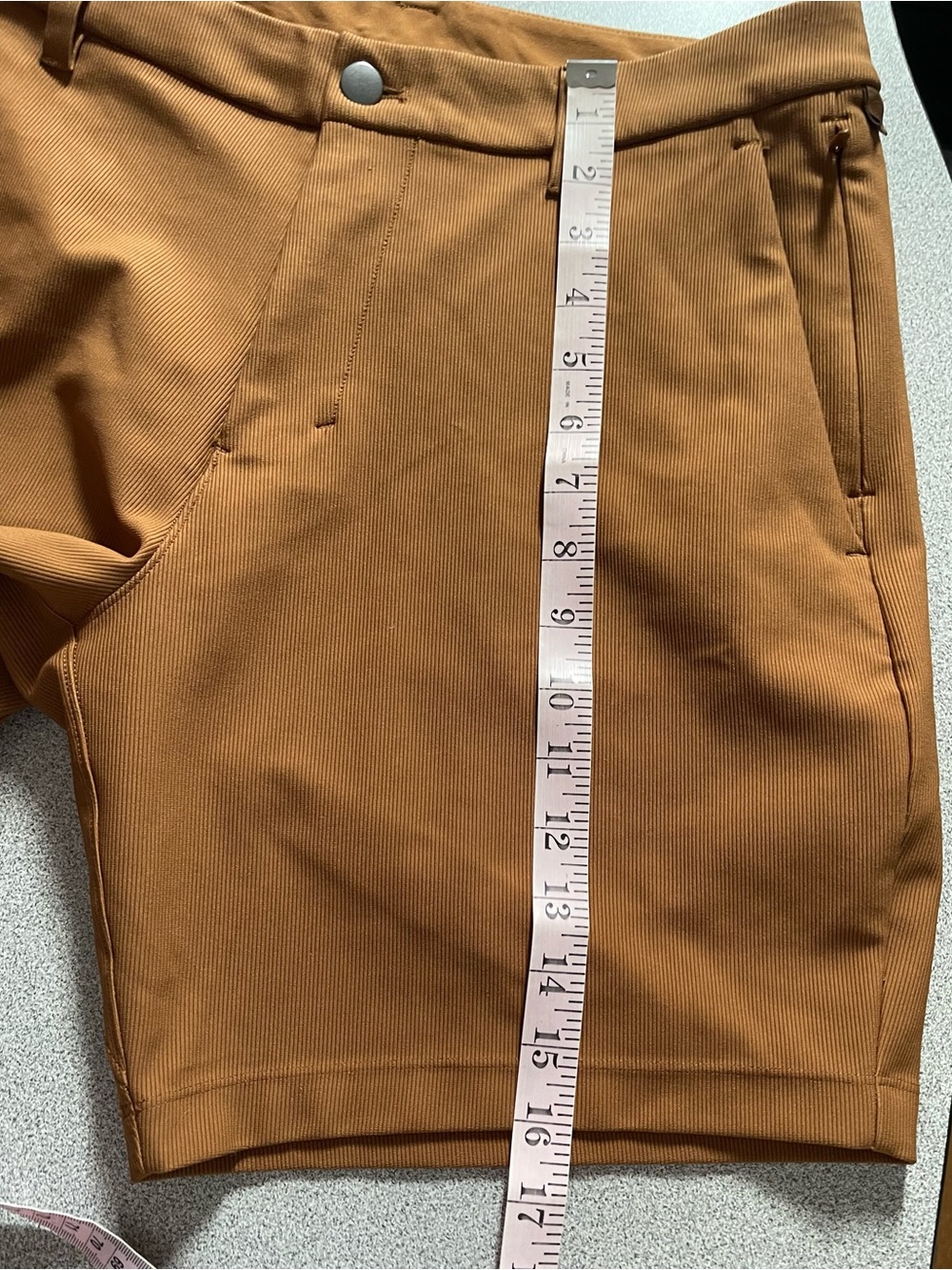 Lululemon Commission Classic Fit Short Cord Copper Brown Size 31 - Picture 10 of 10